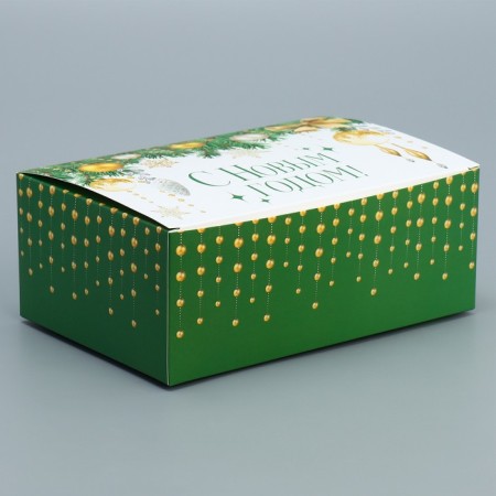 Box the team “Happy New Year!”, Balls, 18 x 12 x 7 cm, New Year-2