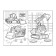 A set of coloring for boys "Transport", 4 pcs. 12 pp., A5 format