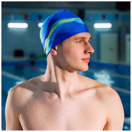 Hat of swimming adult Onlytop Swim, fabric, girth 54-60 cm-3