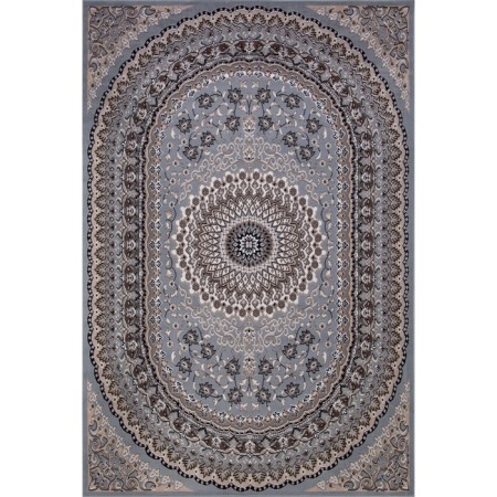 Rectangular carpet Merinos sierra, size 80x150 cm, color Blue-Brown 2