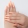 Patch nails, 100 pcs, shape of the ballerina, in the container, peach color