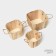 A set of handmade interior baskets LadOM, 3 pcs, size: 17 × 17 × 14 cm, 20.5 × 20.5 × 14.5 cm, 25 × 25 × 15 cm