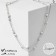 The beads "Pearl of the world" are thin threads, white color in silver, length 54cm