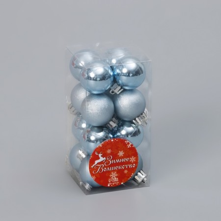 Set of balls plastic D-3 cm, 16 pcs "Kame" Blue-1