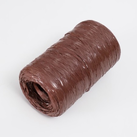 Gingerbread for manual knitting 100% polypropylene 200m/50g. (09 brown) mix-1