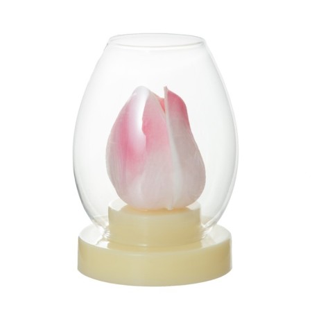 Nightmare "Candle in the glass" 3xlr44 White-transparent 6x6x8.5 cm Risalux-5