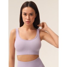 Women's top in the rub on the wide straps of Mirey Top Spalla Larga, size 44-46, color purple