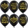 Shar Latex 12 “Best Boss”, pastel, 2-sided, set 25 pcs., Black mix