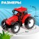 Inertial "farmer" tractor, red color