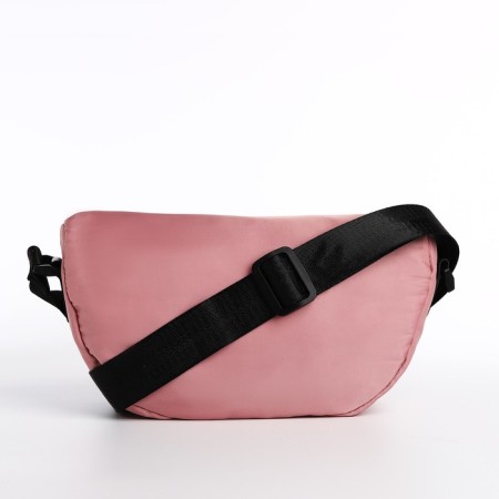 Youth bag with a zipper, pink color-4