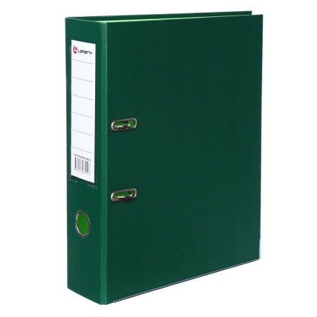 A4, 75 mm, Lamark, PVC, double-sided, metal edging, pocket for a spine, collected, green/pistachio-1