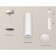 Ambrella Light Acrylic lamp, XP8191002, GX53 LED 12 W, white sand, white matte