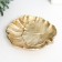 Decorative polystone plate "leaves" gold 1.5x13x12 cm
