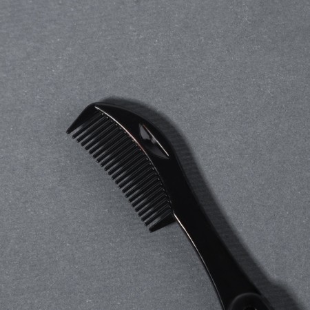 Brush for eyebrows and eyelashes, 10 cm, 2 in 1, black color-2