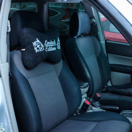 Pillow on the headrest Matech Bone Comfort Line, 38 x 25 x 10 cm, black-1
