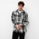 Male shirt in MIST cage, size 46, black/white