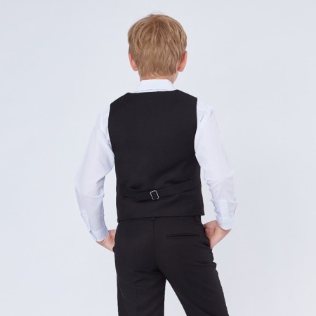 School vest for a boy, black, height 152 (38/m)-2