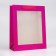 Packet Holography with a window, "pink", m 32 x 25.5 x 11 cm