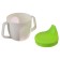Drunker - a cup 2 in 1 children's training, solid nose, 150 ml., With handles, green color