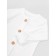 Children's overalls with a fashion cap, height 68 cm, milk color