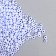 Glass 8/0 "Marshmallow. Matte. Blue" 10 g