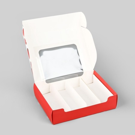 Box for eclairs with liners "for you", 20 x 15 x 5 cm-4