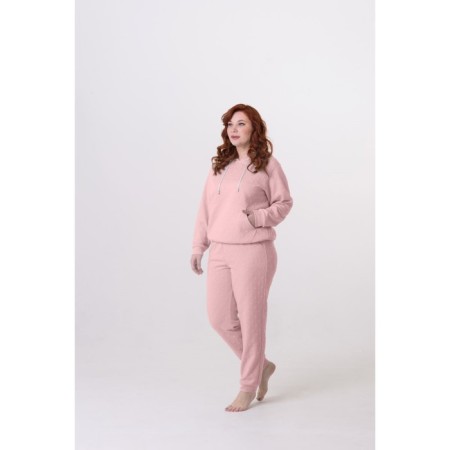 Female suit, size 42, purple-pink color-2