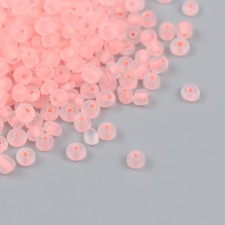 Бисер стекло 6/0 "Коралл" светится УФ 450 гр