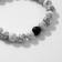 Set of bracelets 2pcs Shar No. 8 “Agat”, Black and white color