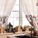 A set of curtains d/kitchen with the sequence "NORSE FAMILY" 145x180cm-2 pcs., Gabardin