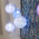 Garland “thread” 5 m with nozzles “pink-blue”, ip20, transparent thread, 20 LED, white glow, 220 V