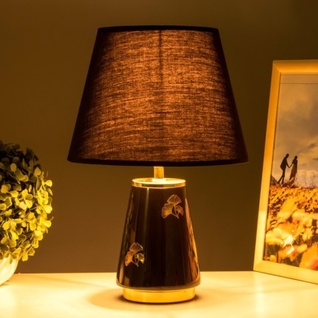 E14 table lamp E14 40W black and gold 24x24x36 cm Risalux-2