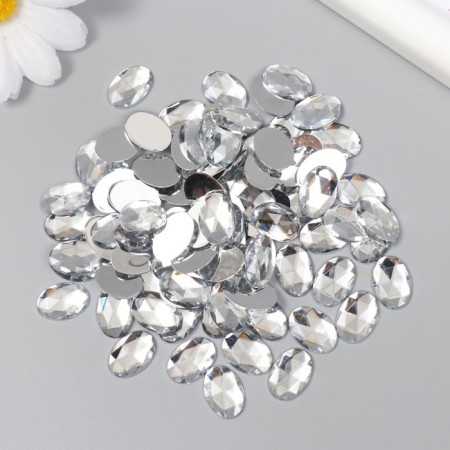 Decor for creativity Plastic "Rhil Obv. Transparent" set of 150 pcs 1x1.4 cm-2