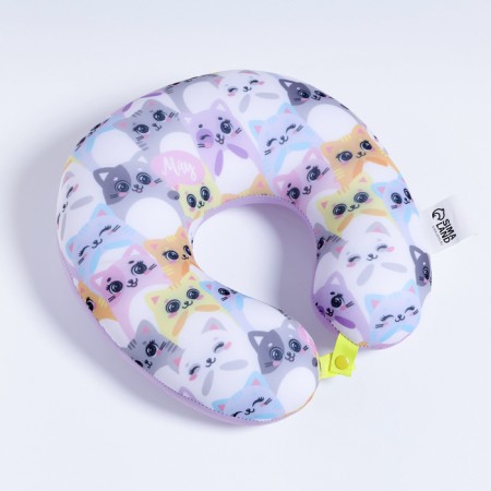 Pillow for travel anti -stress "meow", kittens, children-6