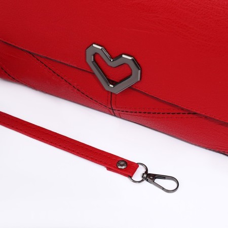 Magneta bag bag, long belt, red color-6
