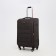 Small 24 suitcase "on lightning, code castle, with extension, brown color