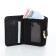 Women's wallet on the button, black color