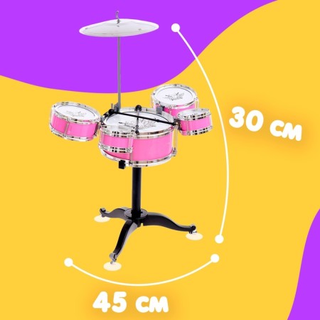 Drum installation "Hard-Rock", 5 drums, 1 plate, color mix-1