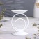 Sunser "Sunset" metal per 1 candle, 8.3x11 cm, white