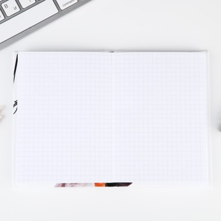 Notepad A6 in a solid cover, 40 sheets "Dog with glasses"-1
