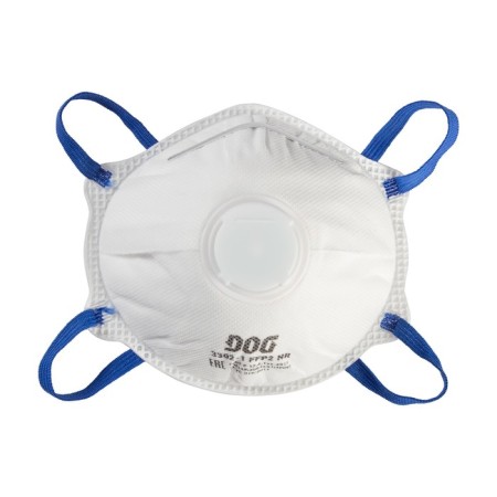 Half mask filtering, respirator DOG 3302-1 FFP2 NR with a valve