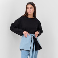 Jumper (longshiliz) female mist, size s-m, black color