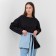Jumper (longshiliz) female mist, size s-m, black color