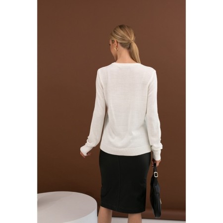 Female jumper, size m, white color 62009-2