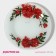 Pillage glass dessert shade "Pionos", D = 20 cm