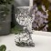 Climber Plastic, glass "Butterfly" silver 12x7.5x6 cm
