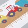 Stick plastic Interior color Rostomer "Animals. Construction equipment" 30x90 cm