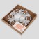 Wall mirror "flowers", D mirror surface 11 cm, color "aged silver"