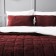 Software "Soft": a bedspread 160x220 cm, pillowcase 40x40 cm - 2 pcs, burgundy color