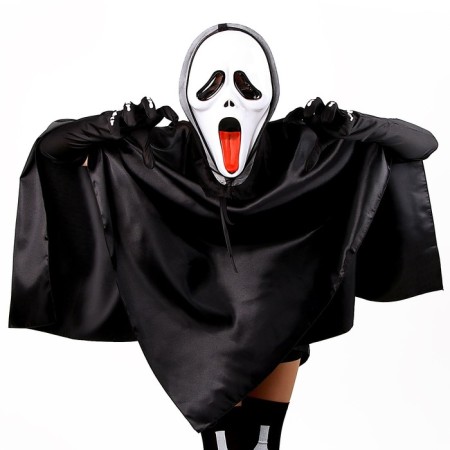 Carnival set for Halloween "Death", adult, black color-3